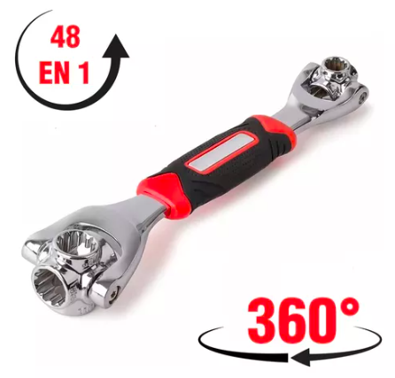 Llave Inglesa Multiusos 48 En 1-Giratoria 360º